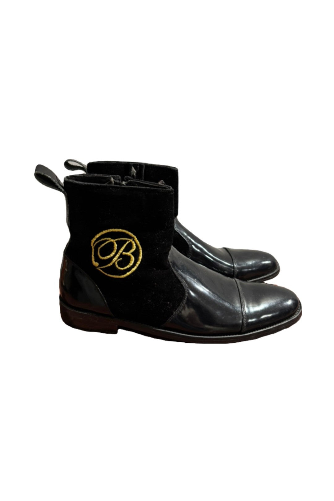 Turk & Filmore- Leather & Suede Benedetto Logo Boot