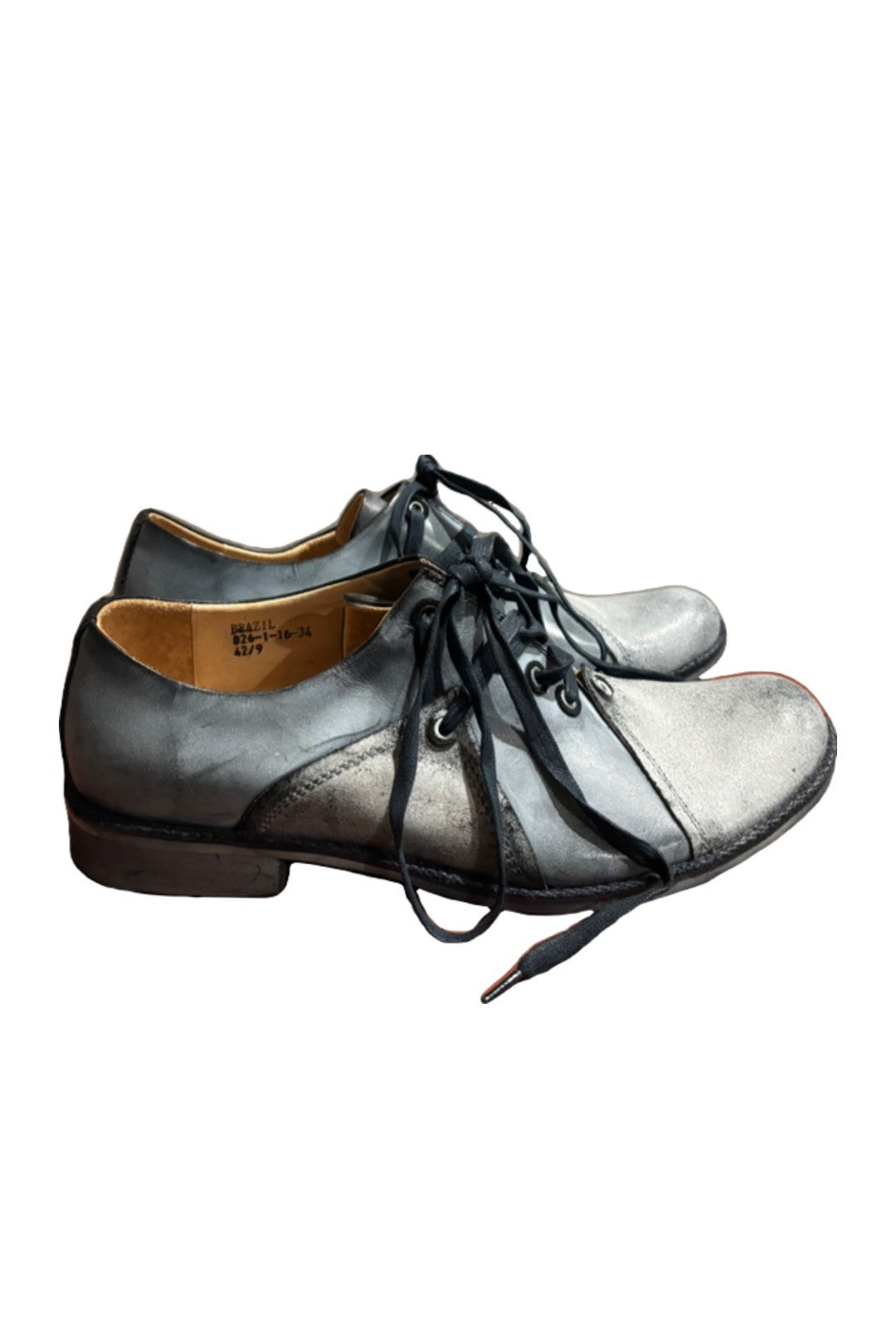Giovanni Marquez- Gray Suede Leather Lace-up Dress Shoes