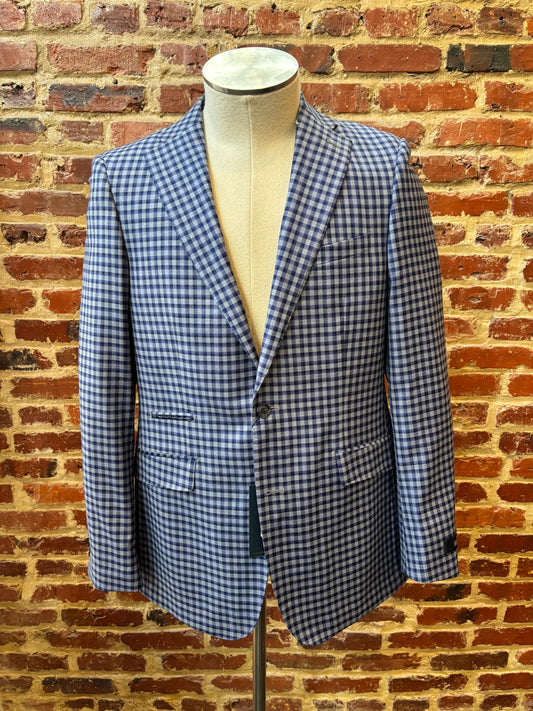 Blue and white jacket