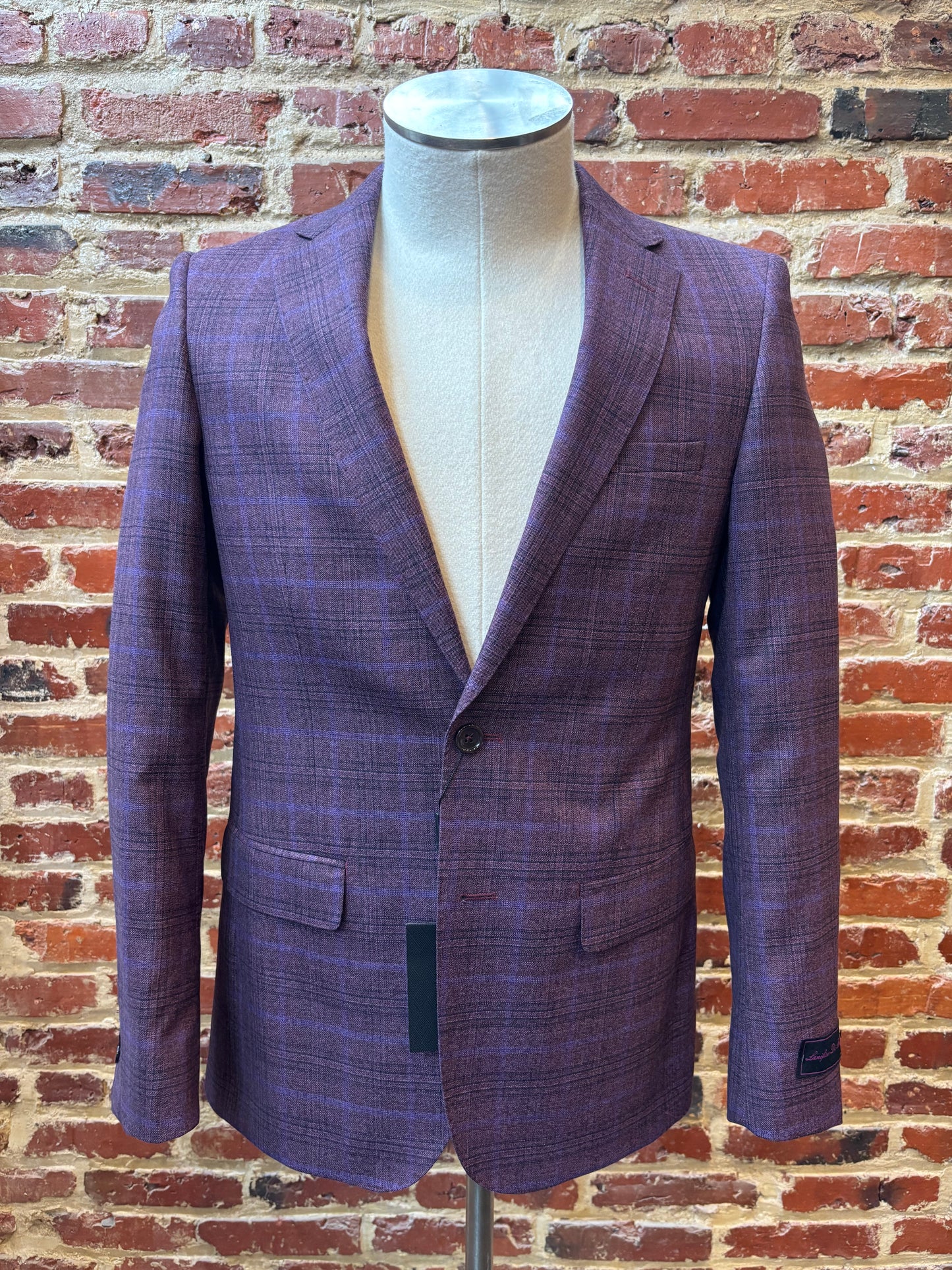 Burgundy suit