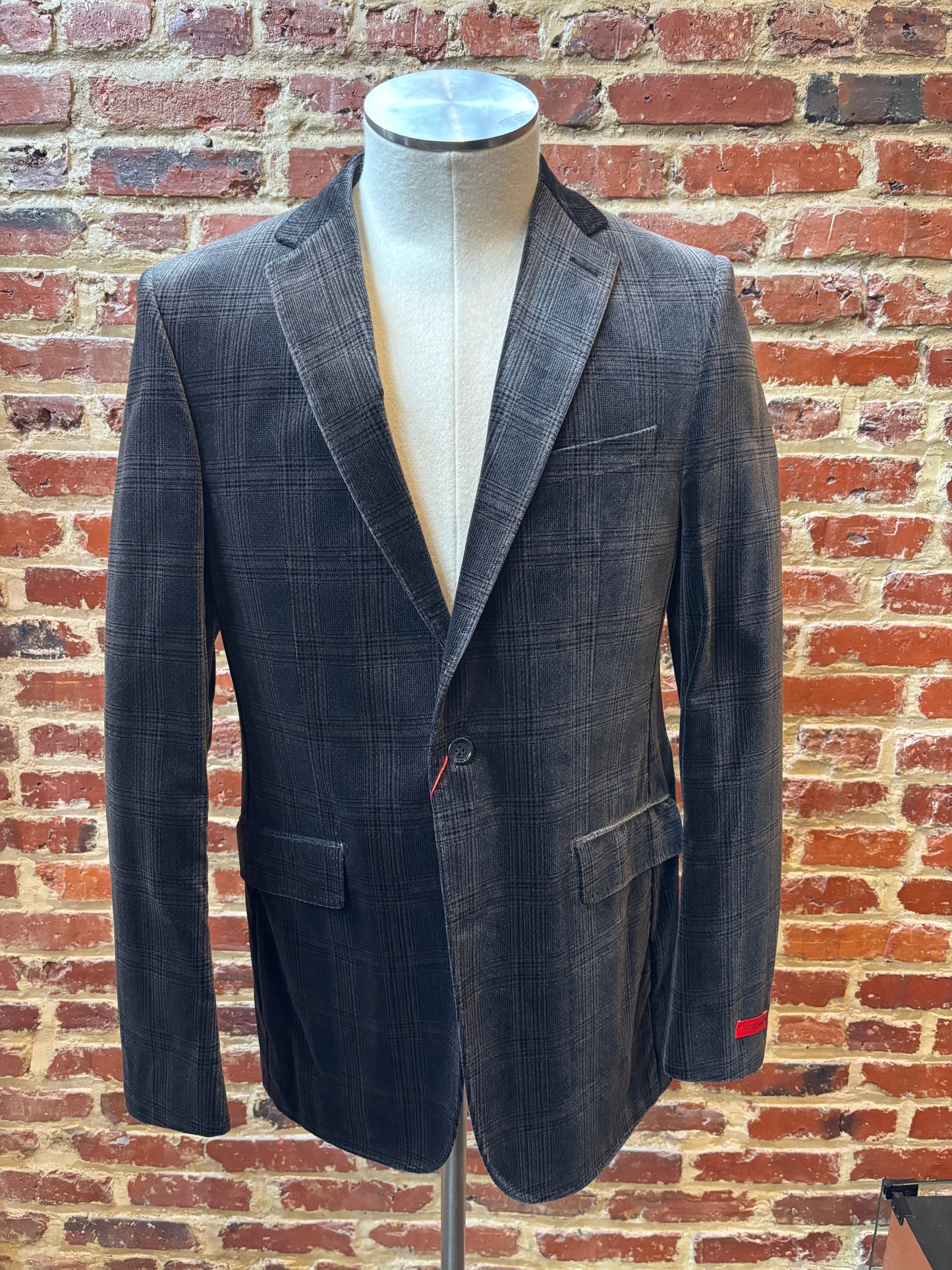 Dark grey velvet jacket