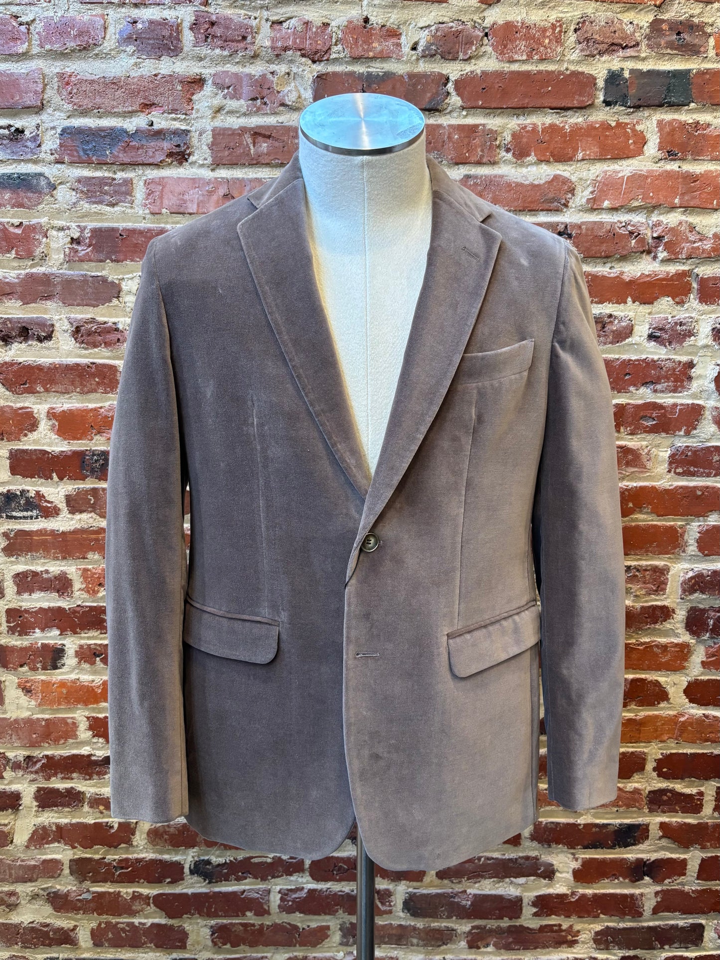 Medium grey velvet jacket