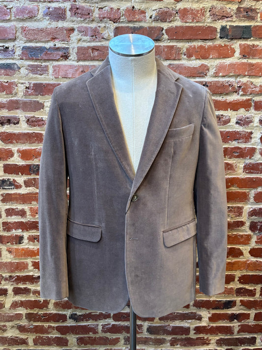 Medium grey velvet jacket