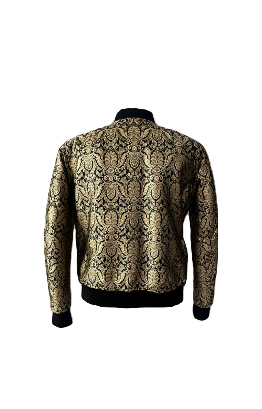 Lords & Fools Zip Up Gold Printed Jacket