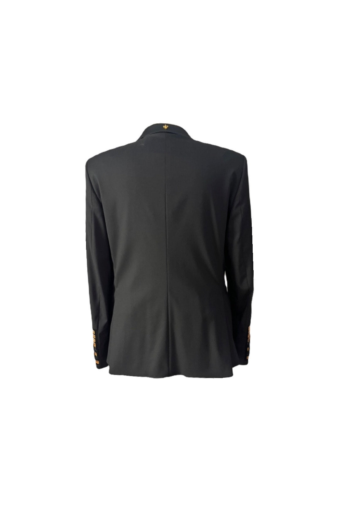 Lords & Fools Black Jacket with Gold Trim Sleeves