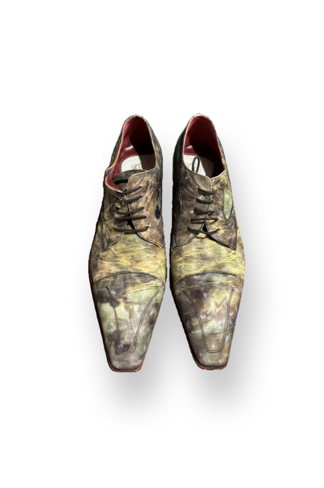 Jo Ghost Green Leather Dress Shoes