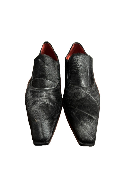 Jo Ghost- Suede Square Toed Loafers