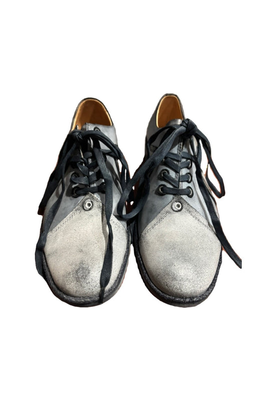 Giovanni Marquez- Gray Suede Leather Lace-up Dress Shoes