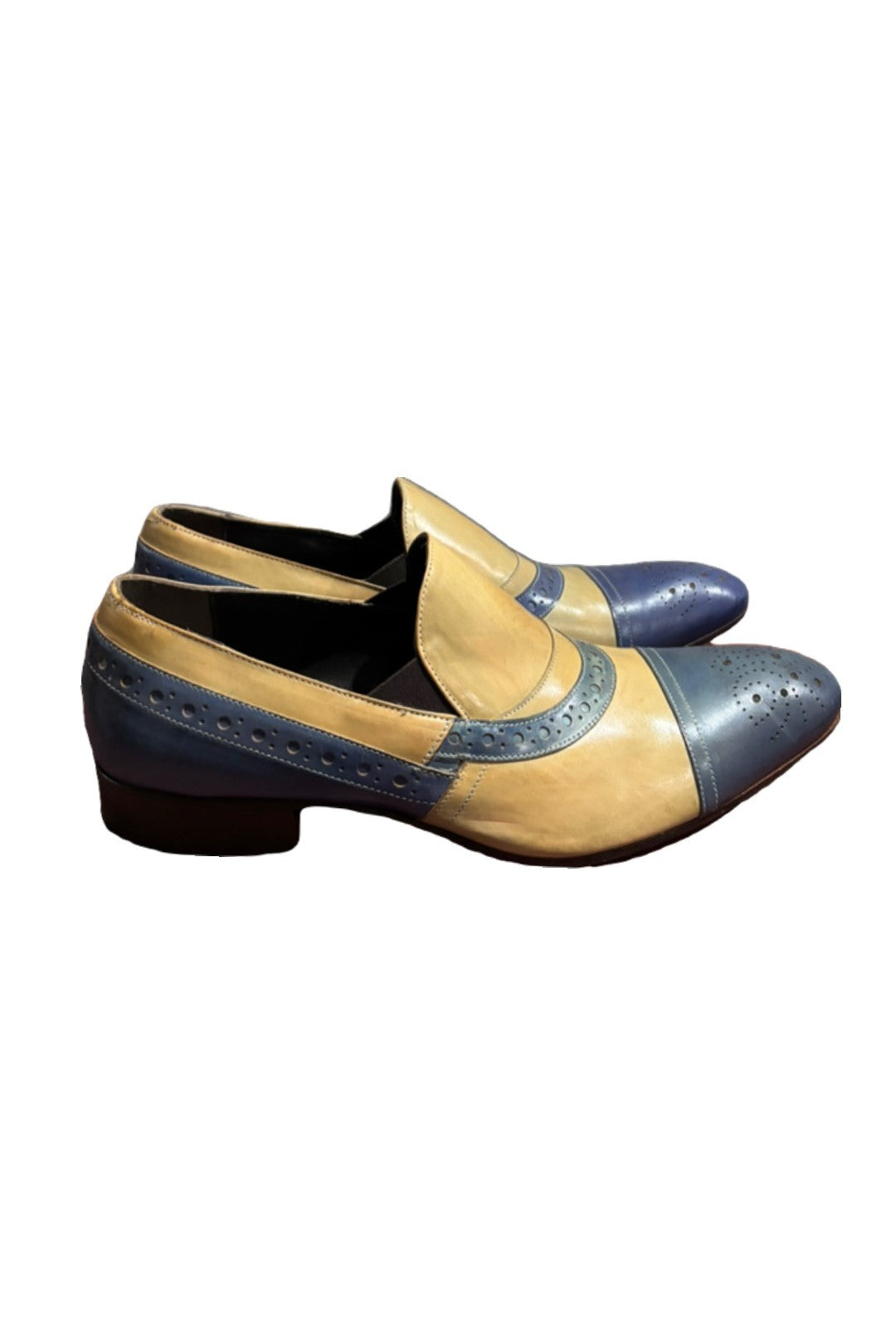 Jo Ghost- Leather Cap Toe Slip on Dress Shoes