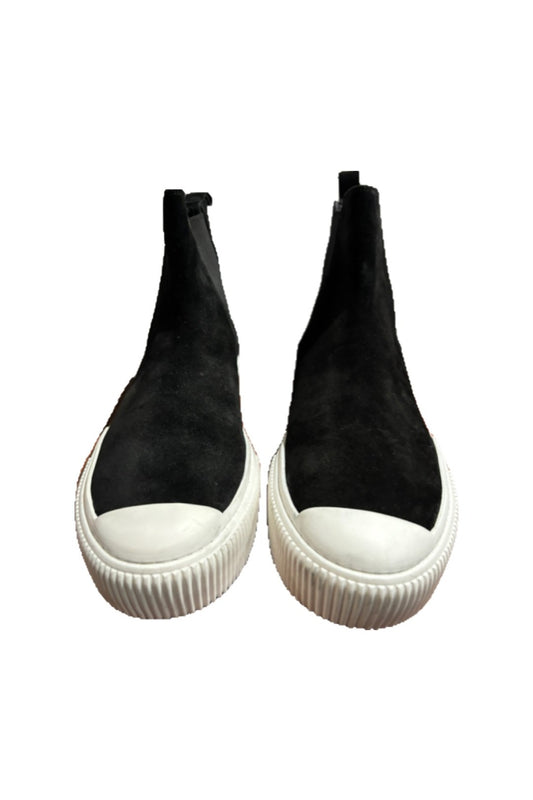 Black Suede High Top Sneakers